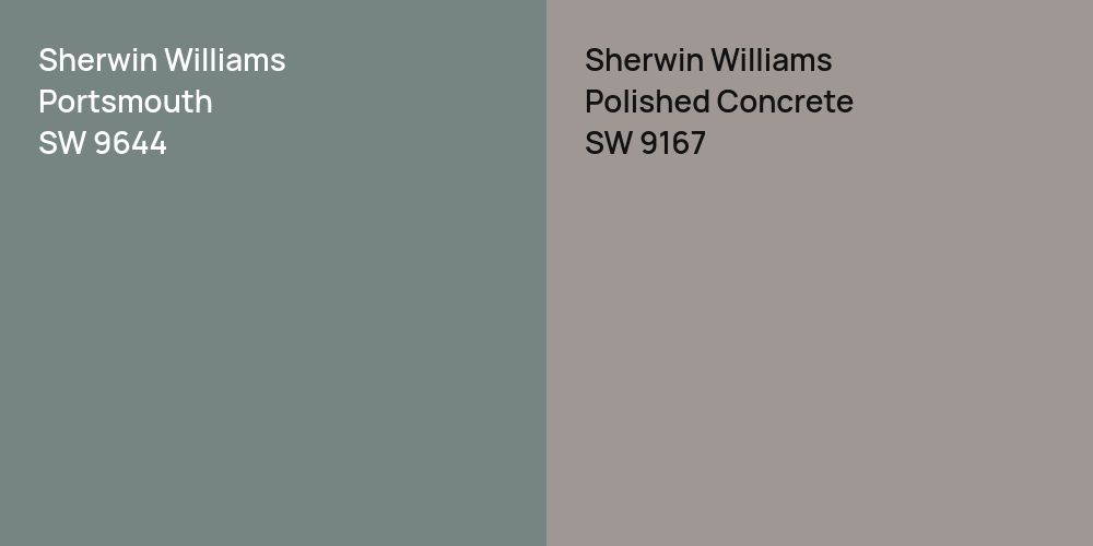 Sherwin Williams Portsmouth vs. Sherwin Williams Polished Concrete