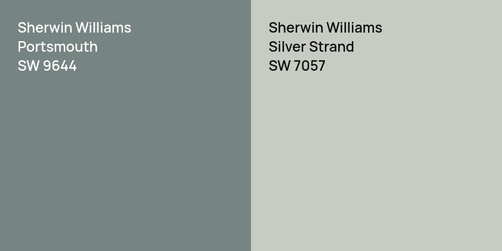 Sherwin Williams Portsmouth vs. Sherwin Williams Silver Strand