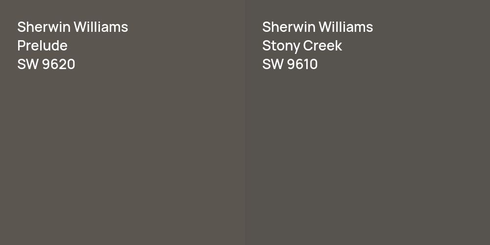 Sherwin Williams Prelude vs. Sherwin Williams Stony Creek