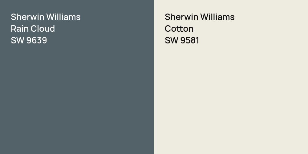 Sherwin Williams Rain Cloud vs. Sherwin Williams Cotton