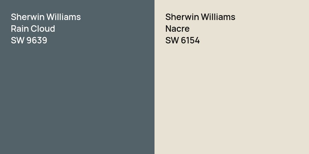 Sherwin Williams Rain Cloud vs. Sherwin Williams Nacre