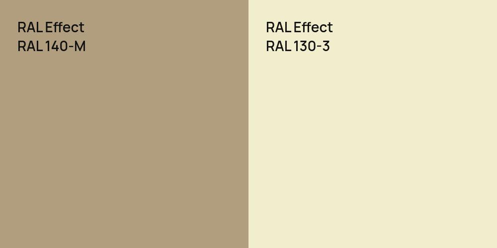 RAL Effect RAL 140-M vs. RAL Effect RAL 130-3