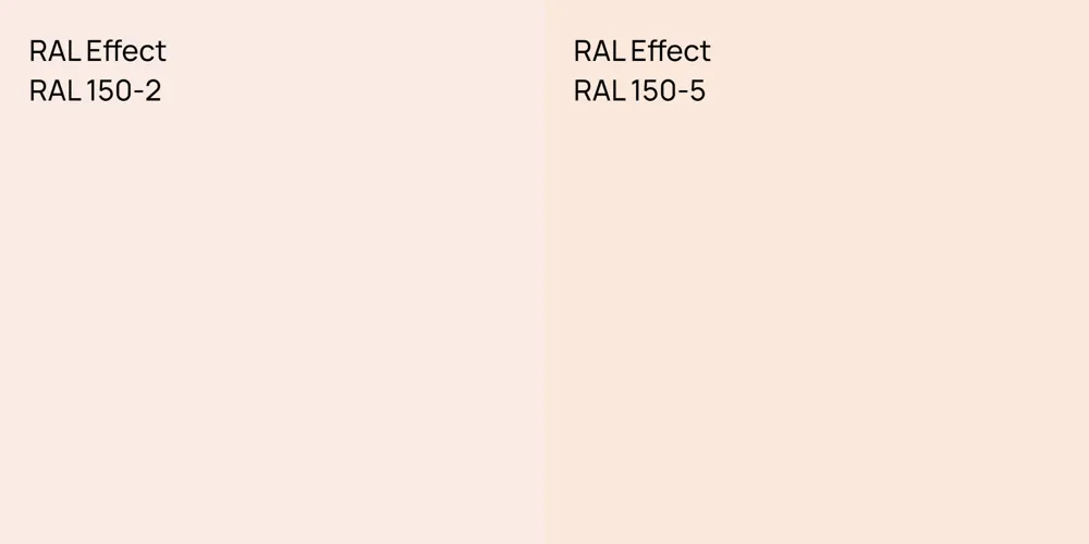 RAL Effect RAL 150-2 vs. RAL Effect RAL 150-5 comparison