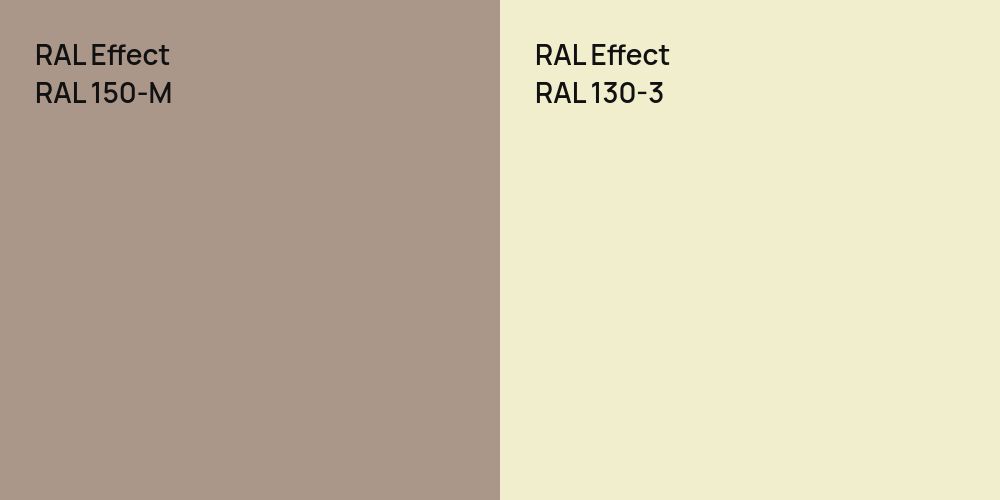 RAL Effect RAL 150-M vs. RAL Effect RAL 130-3