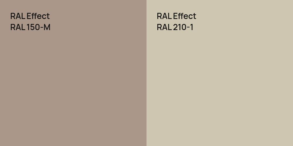 RAL Effect RAL 150-M vs. RAL Effect RAL 210-1