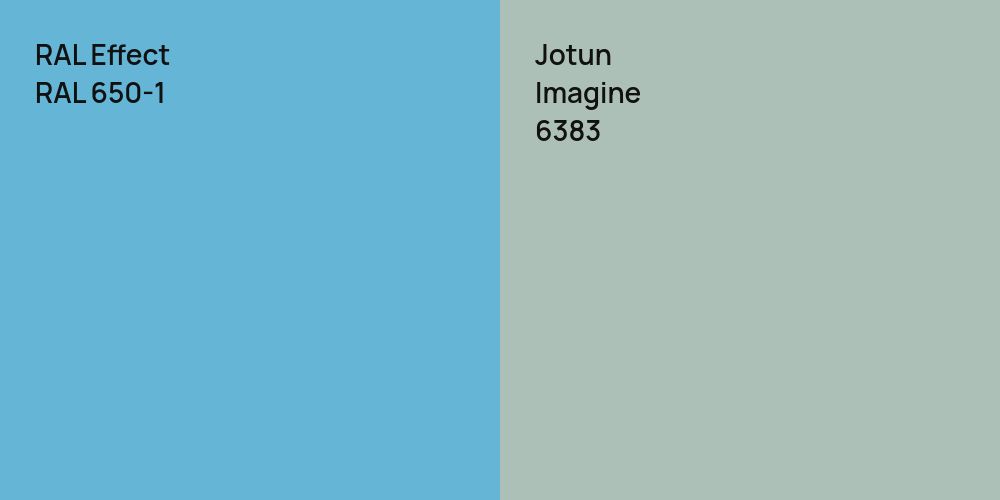 RAL Effect RAL 650-1 vs. Jotun Imagine