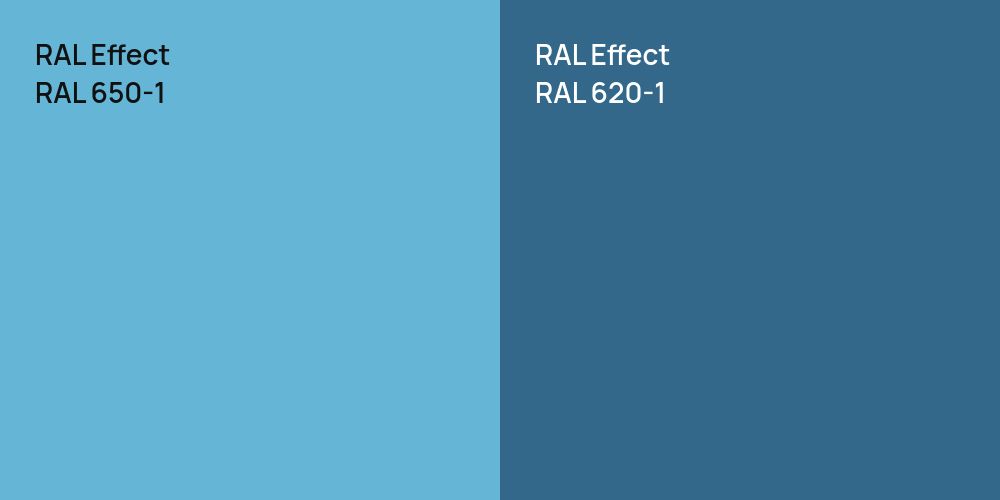 RAL Effect RAL 650-1 vs. RAL Effect RAL 620-1