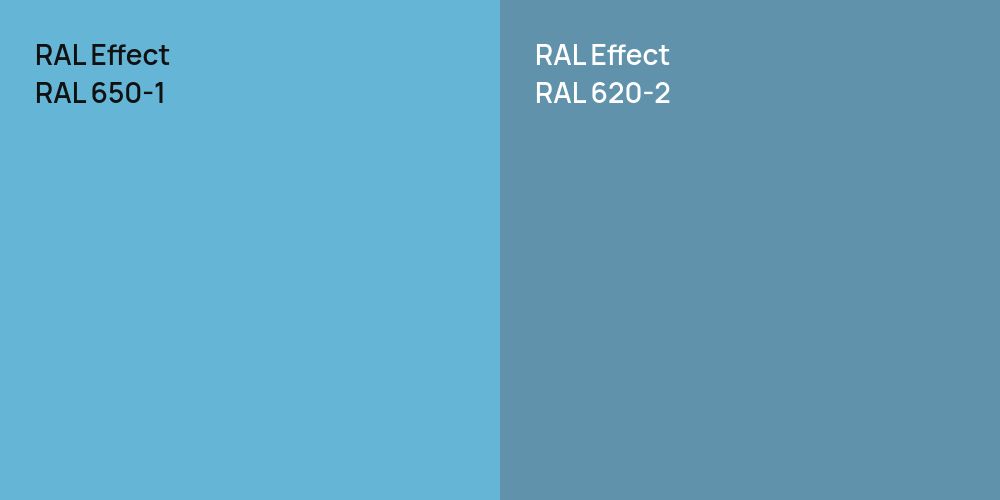 RAL Effect RAL 650-1 vs. RAL Effect RAL 620-2