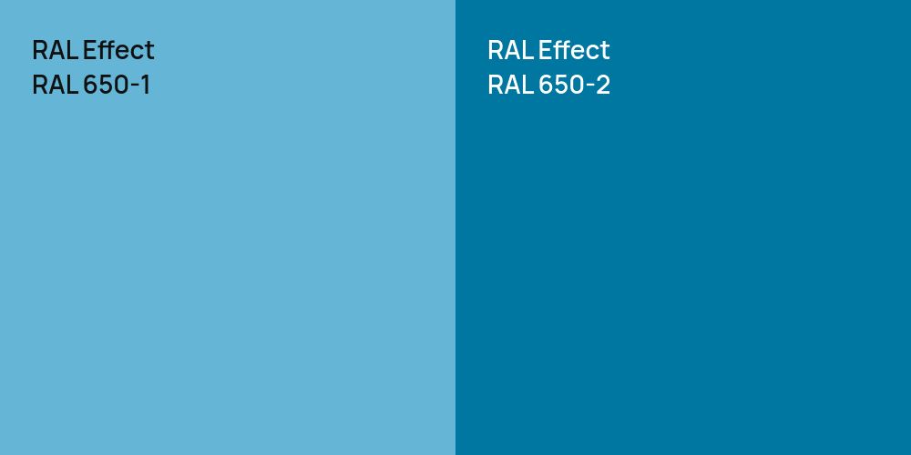 RAL Effect RAL 650-1 vs. RAL Effect RAL 650-2