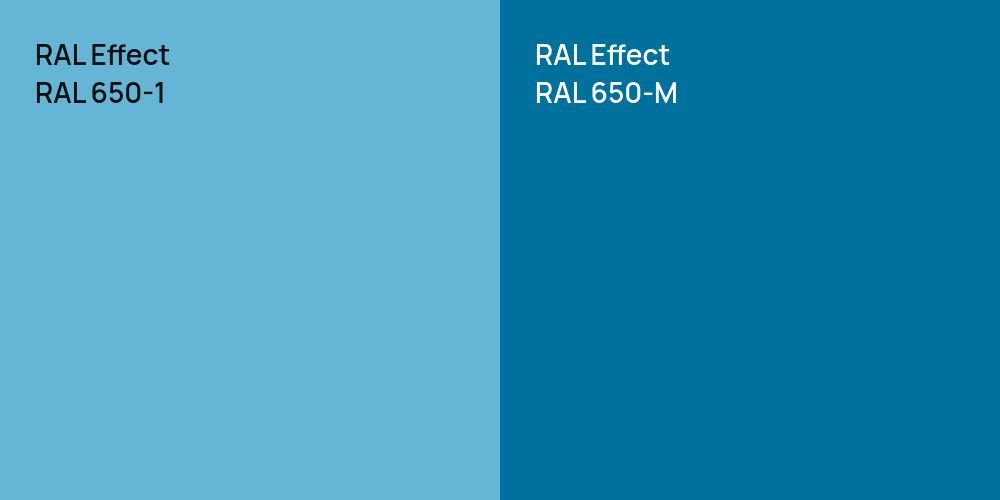 RAL Effect RAL 650-1 vs. RAL Effect RAL 650-M