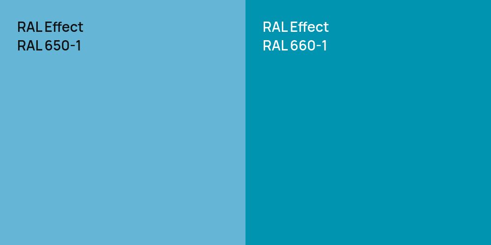 RAL Effect RAL 650-1 vs. RAL Effect RAL 660-1