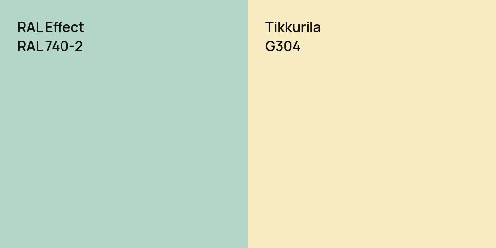 RAL Effect RAL 740-2 vs. Tikkurila G304