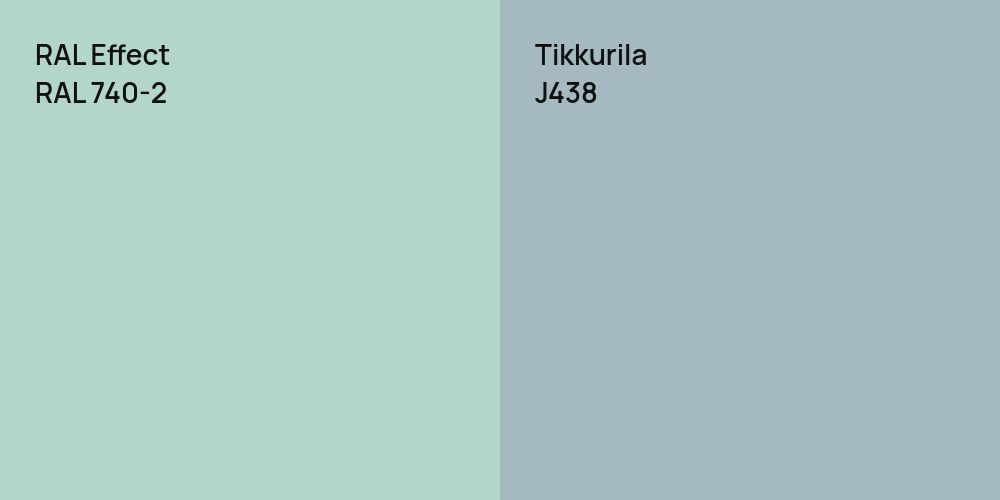 RAL Effect RAL 740-2 vs. Tikkurila J438