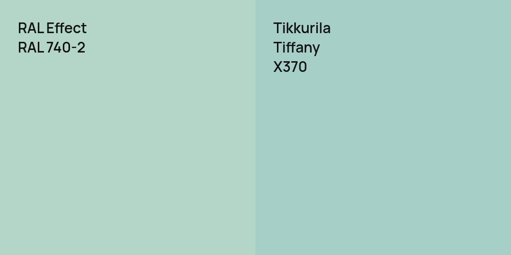 RAL Effect RAL 740-2 vs. Tikkurila Tiffany