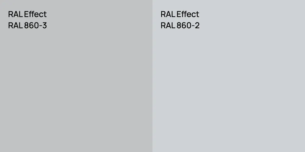 RAL Effect RAL 860-3 vs. RAL Effect RAL 860-2