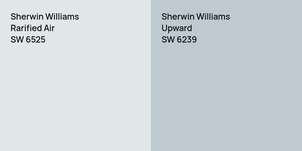 Sherwin Williams Rarified Air vs. Sherwin Williams Upward