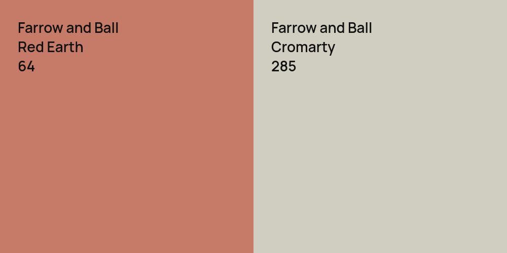 Farrow and Ball Red Earth vs. Farrow and Ball Cromarty