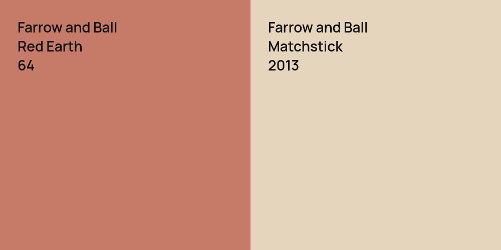 Farrow and Ball Red Earth vs. Farrow and Ball Matchstick