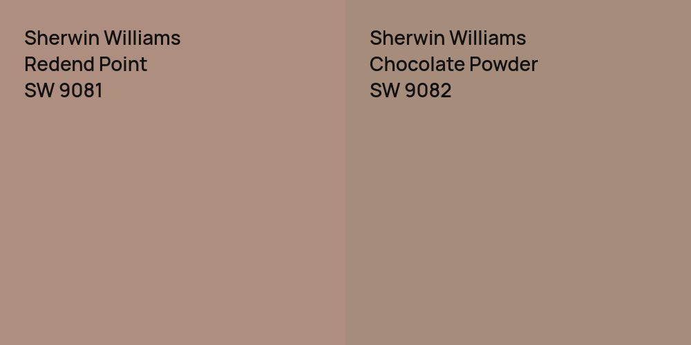 Sherwin Williams Redend Point vs. Sherwin Williams Chocolate Powder