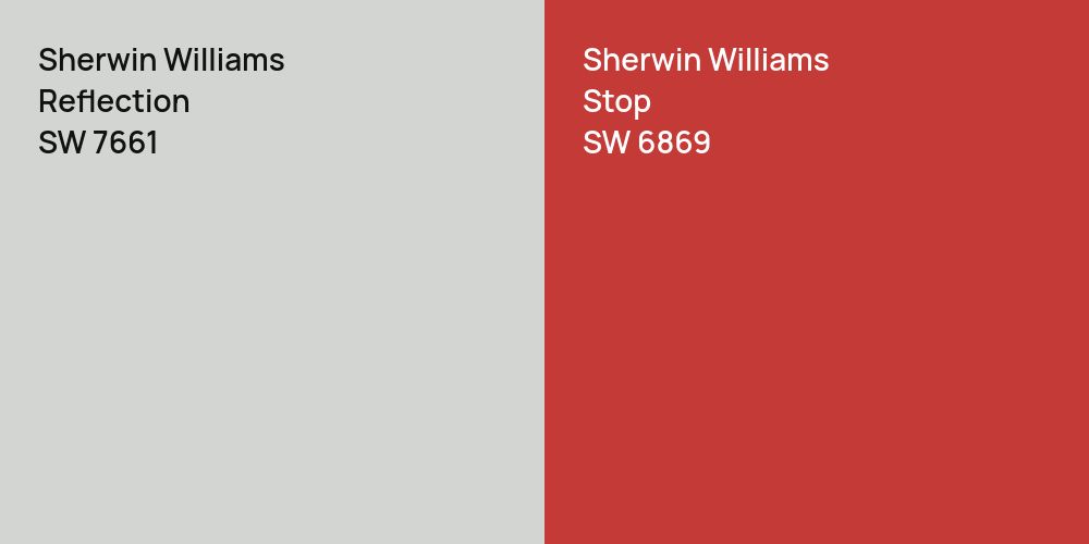 Sherwin Williams Reflection vs. Sherwin Williams Stop