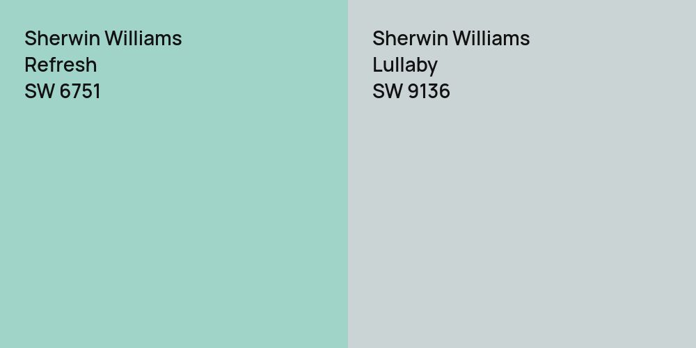 Sherwin Williams Refresh vs. Sherwin Williams Lullaby