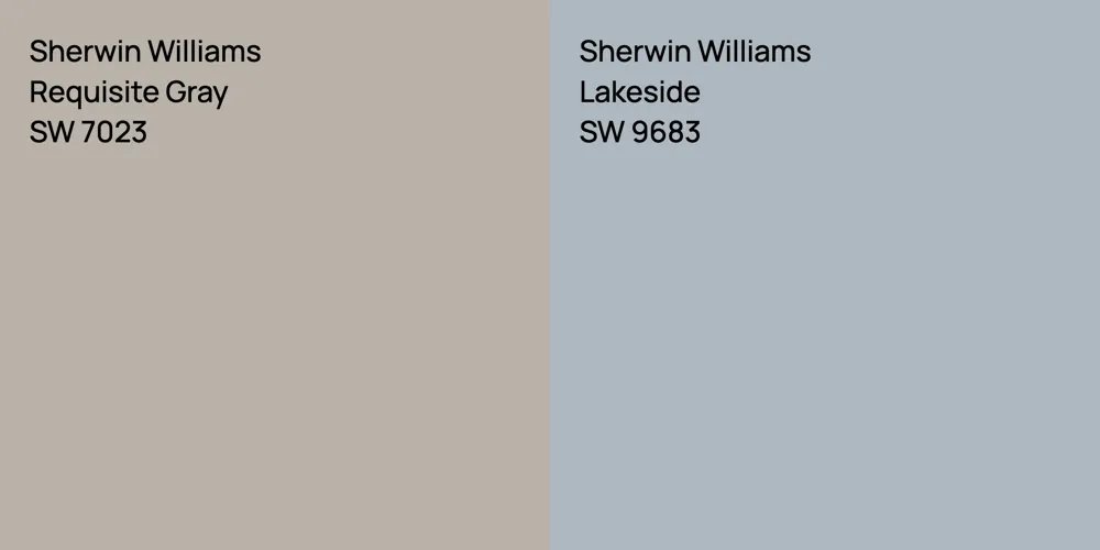 Sherwin Williams Requisite Gray vs. Sherwin Williams Lakeside