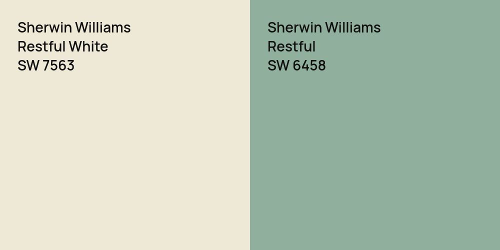 Sherwin Williams Restful White vs. Sherwin Williams Restful