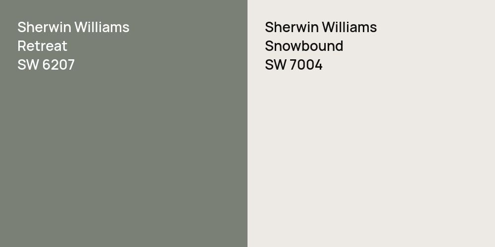 Sherwin Williams Retreat vs. Sherwin Williams Snowbound