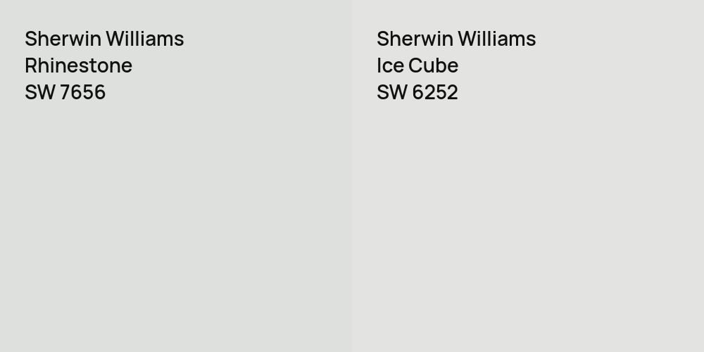 Sherwin Williams Rhinestone vs. Sherwin Williams Ice Cube