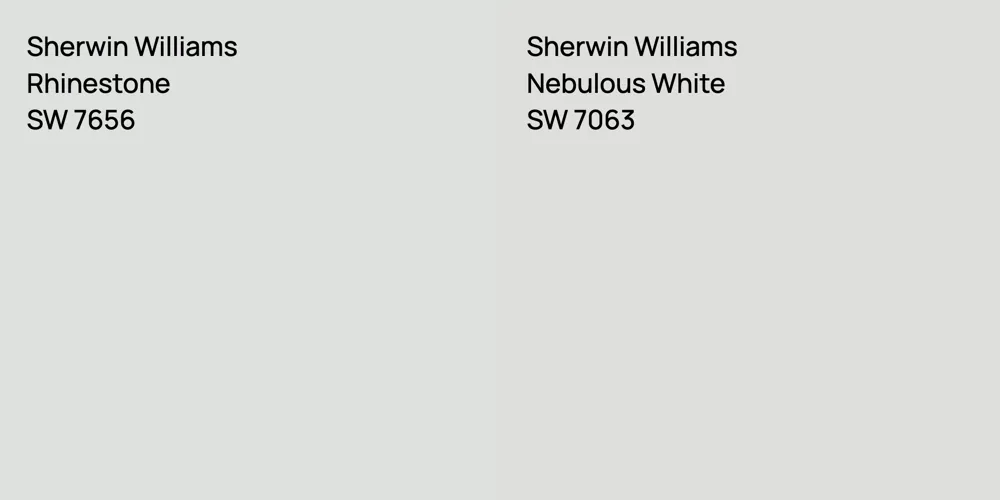 Sherwin Williams Rhinestone vs. Sherwin Williams Nebulous White