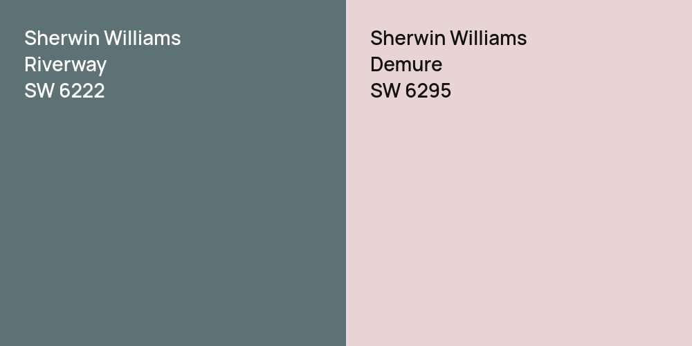 Sherwin Williams Riverway vs. Sherwin Williams Demure