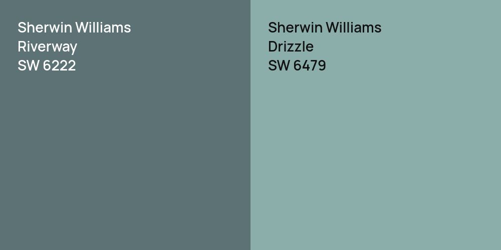 Sherwin Williams Riverway vs. Sherwin Williams Drizzle