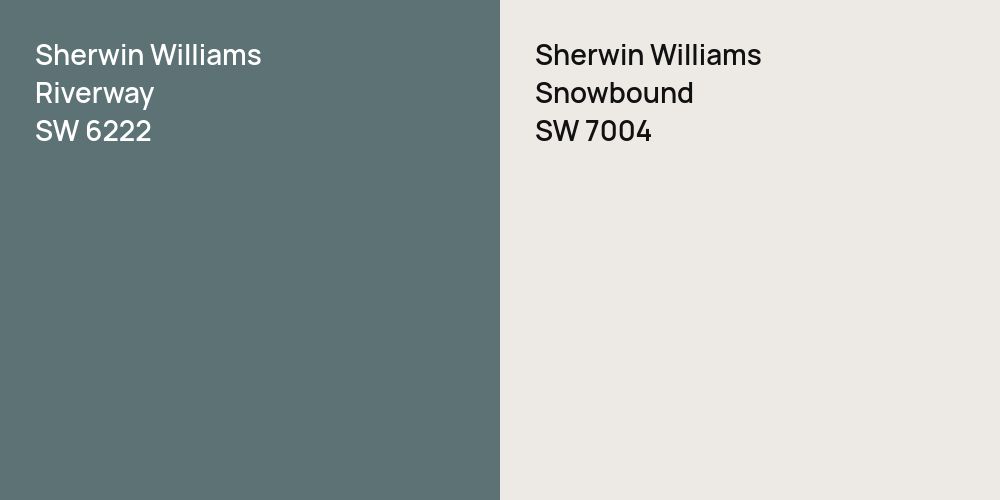 Sherwin Williams Riverway vs. Sherwin Williams Snowbound