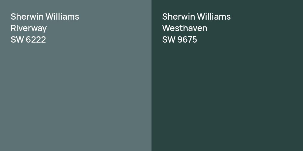 Sherwin Williams Riverway vs. Sherwin Williams Westhaven