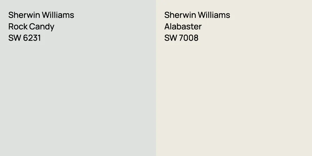 Sherwin Williams Rock Candy vs. Sherwin Williams Alabaster