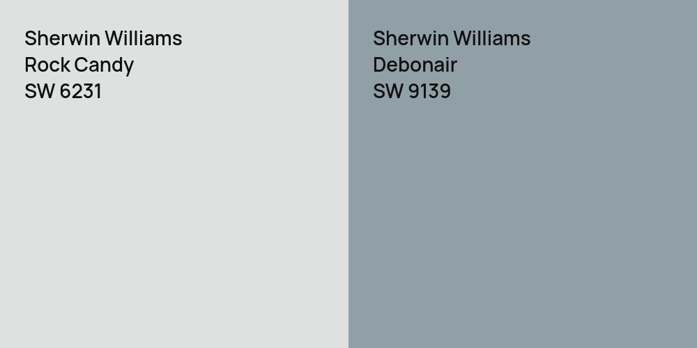 Sherwin Williams Rock Candy vs. Sherwin Williams Debonair