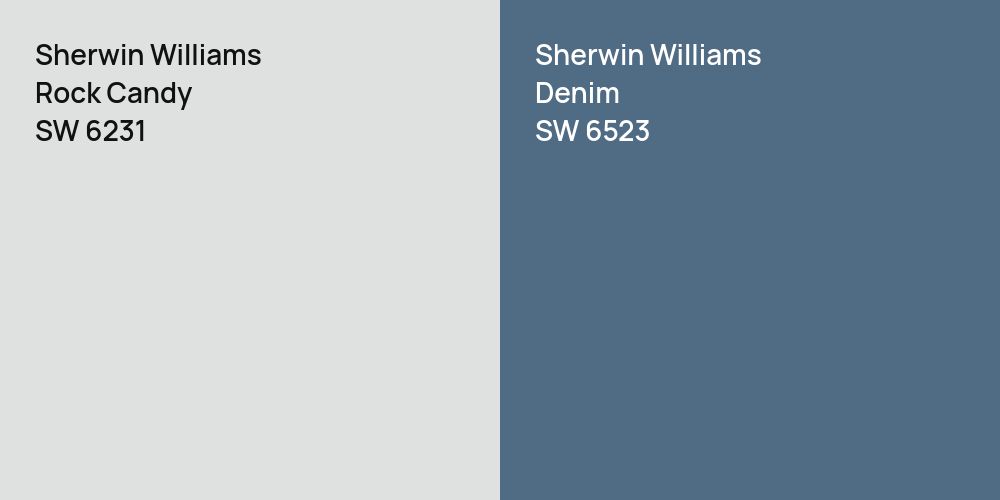 Sherwin Williams Rock Candy vs. Sherwin Williams Denim