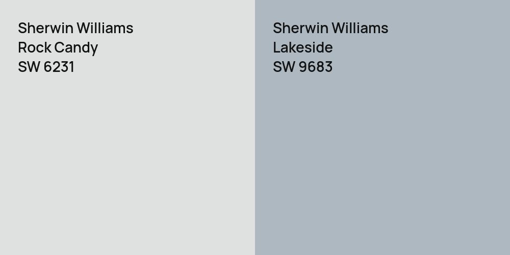 Sherwin Williams Rock Candy vs. Sherwin Williams Lakeside