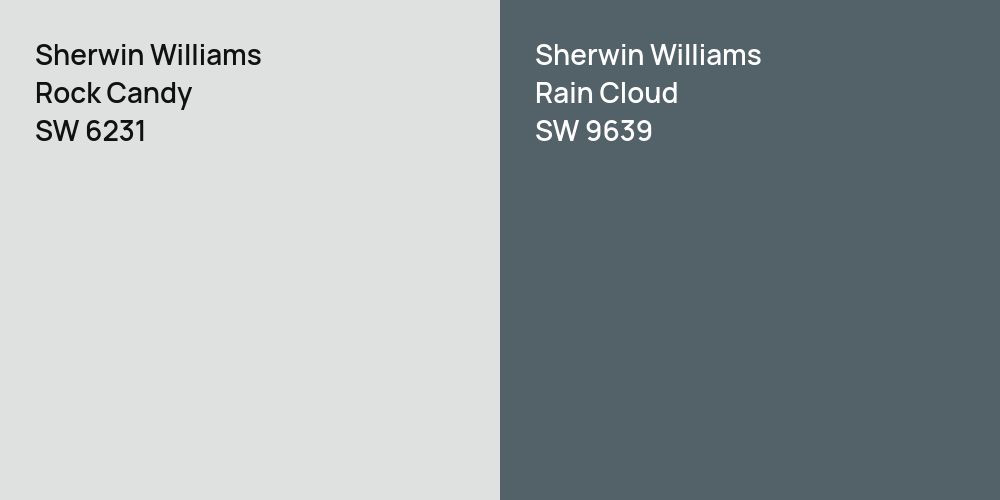 Sherwin Williams Rock Candy vs. Sherwin Williams Rain Cloud