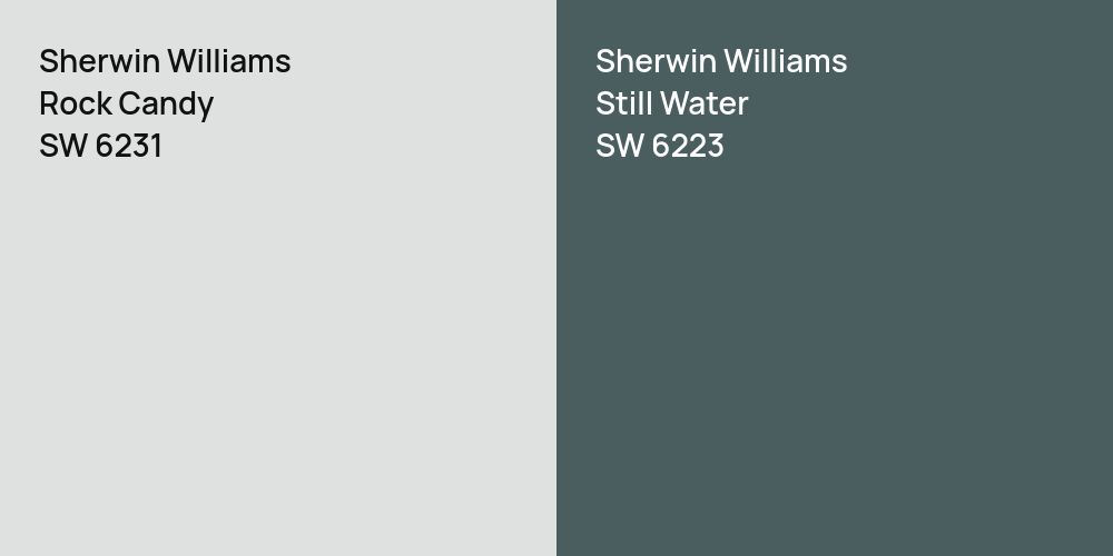 Sherwin Williams Rock Candy vs. Sherwin Williams Still Water