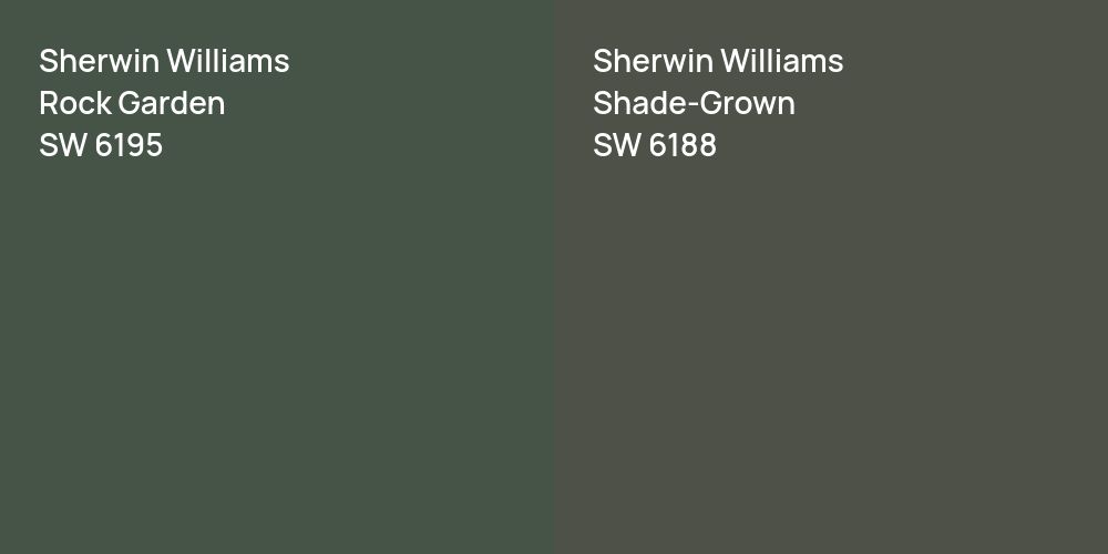 Sherwin Williams Rock Garden vs. Sherwin Williams Shade-Grown