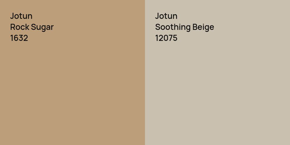 Jotun Rock Sugar vs. Jotun Soothing Beige