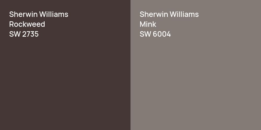 Sherwin Williams Rockweed vs. Sherwin Williams Mink