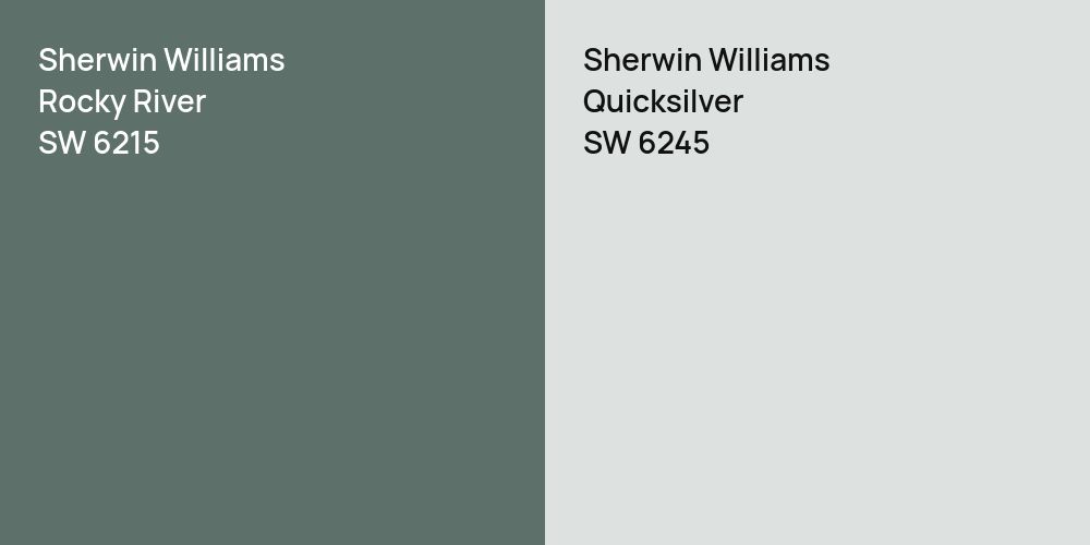 Sherwin Williams Rocky River vs. Sherwin Williams Quicksilver