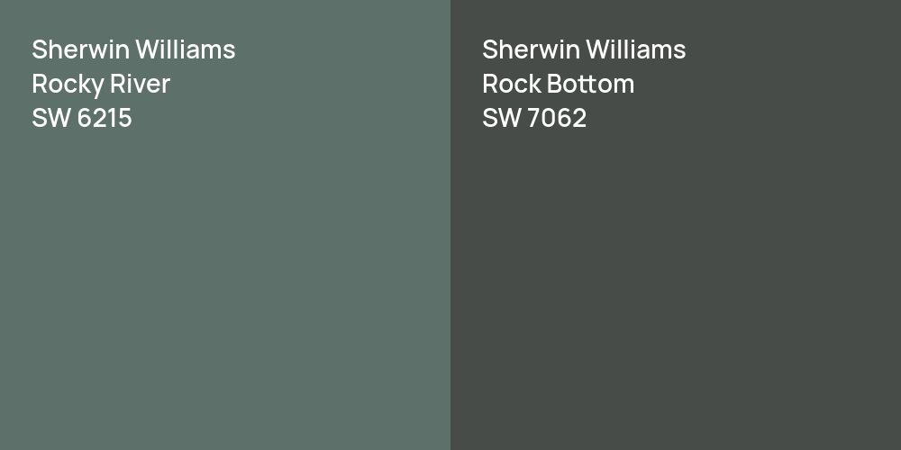 Sherwin Williams Rocky River vs. Sherwin Williams Rock Bottom