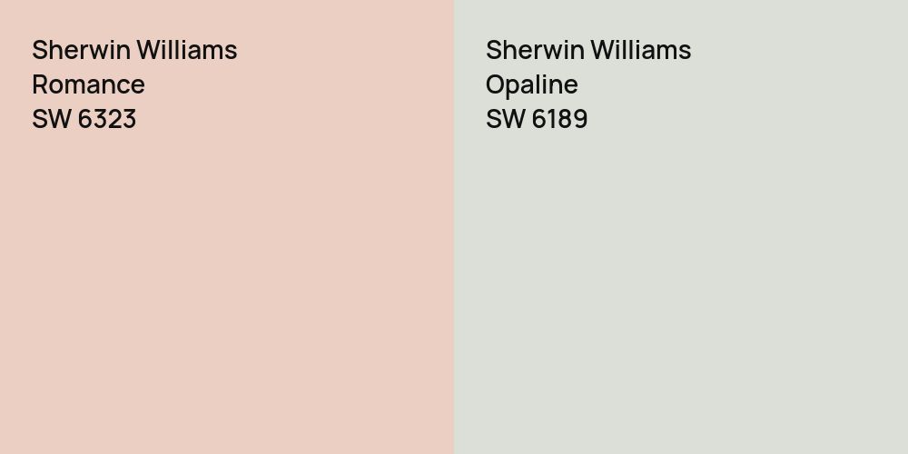 Sherwin Williams Romance vs. Sherwin Williams Opaline