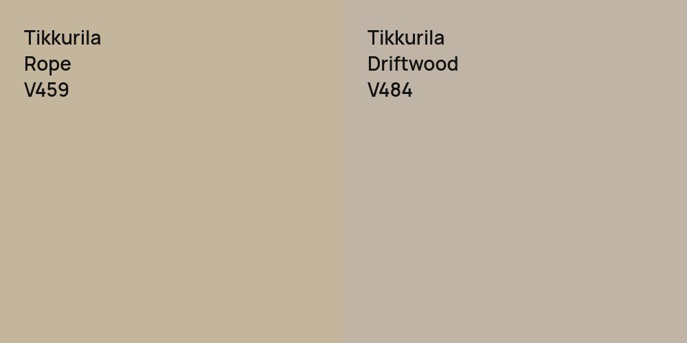 Tikkurila Rope vs. Tikkurila Driftwood