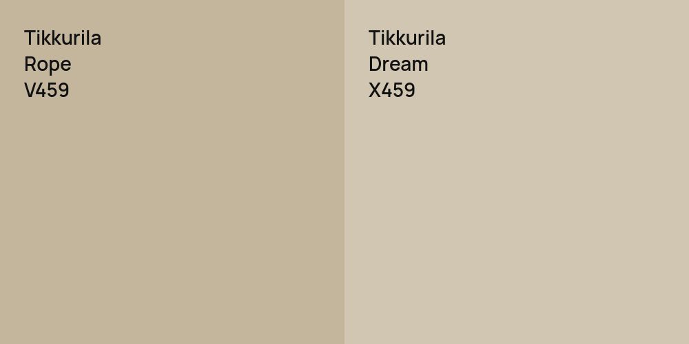 Tikkurila Rope vs. Tikkurila Dream