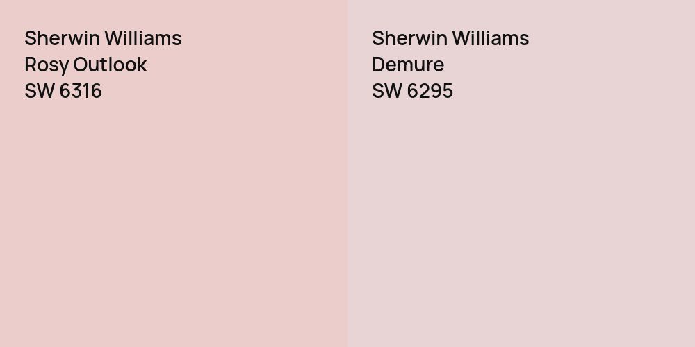 Sherwin Williams Rosy Outlook vs. Sherwin Williams Demure