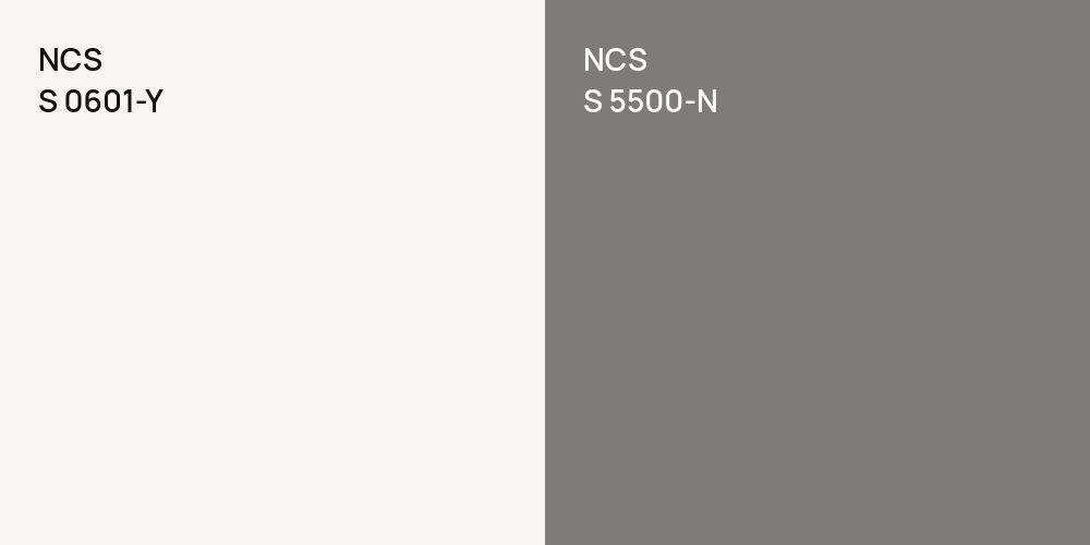 NCS S 0601-Y vs. NCS S 5500-N